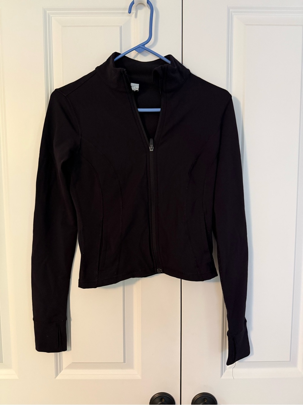 90 Degree By Reflex Black Zip-Up Utility Jacket